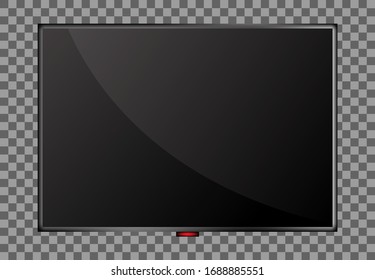 Monitor 3d realistic , technology screen digital illustration , template business digital display