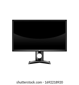 Monitor 3d realistic , technology screen digital illustration , template business digital display , display internet device modern icon realsitic professional working space 