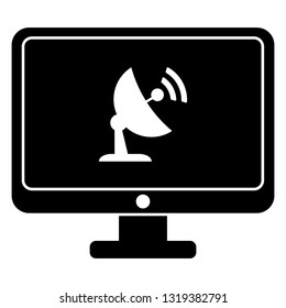 monitor with antenna parabolic