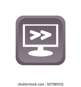 Monitor with Arrowhead right icon