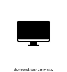 monitor black and white icon