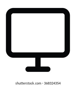 
Monitor Bold Line Vector Icon
