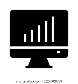 monitor chart glyph icon