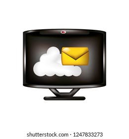 monitor with cloud computing and envelope