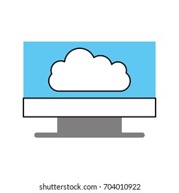 monitor computer with cloud computing