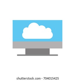 monitor computer with cloud computing