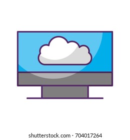 monitor computer with cloud computing