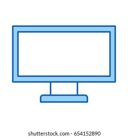monitor computer desktop isolated icon