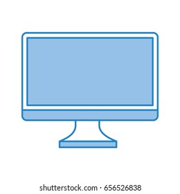 monitor computer desktop isolated icon