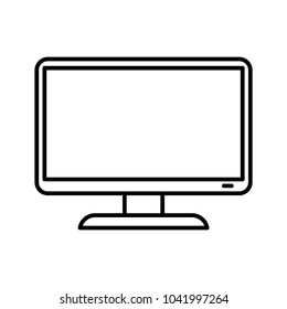 monitor computer icon vector template