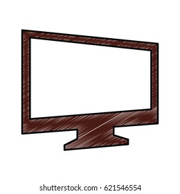 monitor computer isolated icon