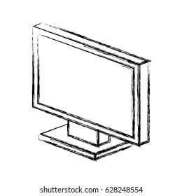 monitor computer isolated icon