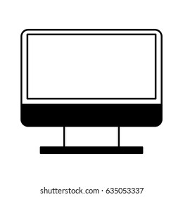 monitor computer isolated icon