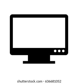 monitor computer isolated icon