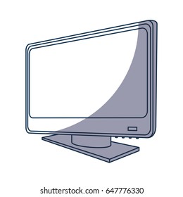 monitor computer isolated icon