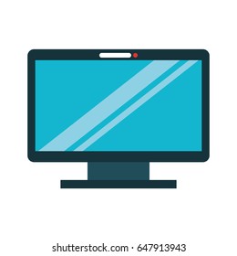 monitor computer isolated icon