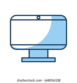 monitor computer isolated icon