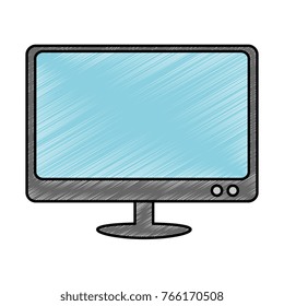 monitor computer isolated icon