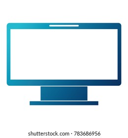 monitor computer isolated icon