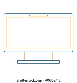 monitor computer isolated icon