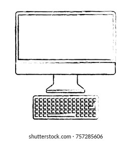 monitor computer keyboard technology device screen
