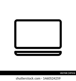Monitor Computer Laptop icon logo vector illustration. EPS 10