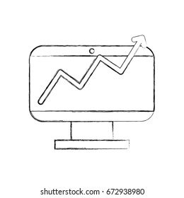 monitor computer with stastistics