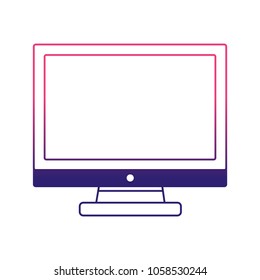 monitor computer tech with office elements