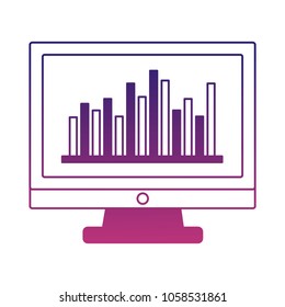monitor computer tech with statistics