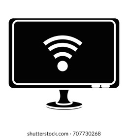 monitor computer with wifi signal