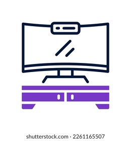 monitor desk icon for your website, mobile, presentation, and logo design.