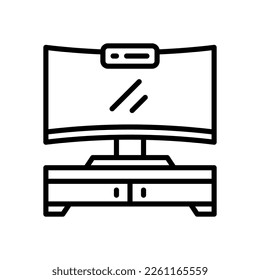 monitor desk icon for your website, mobile, presentation, and logo design.