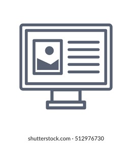 monitor desktop computer icon