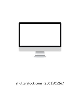 Monitor desktop icon flat vector design