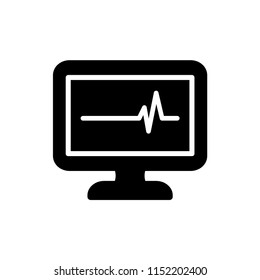 Monitor device vector icon illustration.