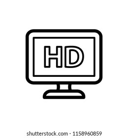 Monitor device vector icon illustration.