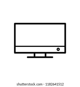Monitor device vector icon illustration.