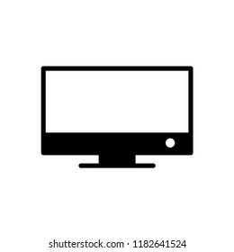 Monitor device vector icon illustration.