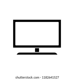 Monitor device vector icon illustration.