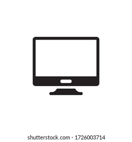 Monitor, display icon vector isolated