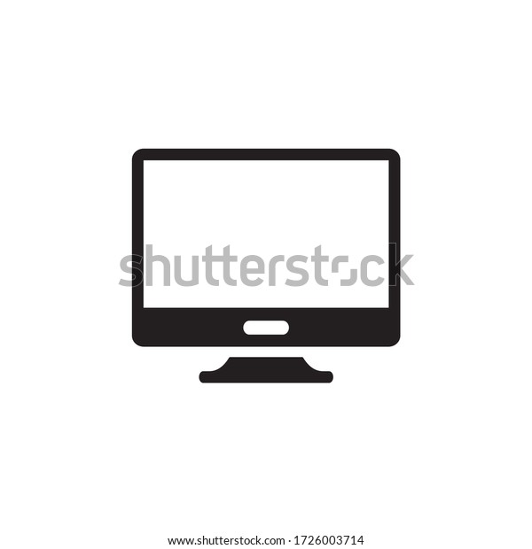 Monitor, display icon vector\
isolated