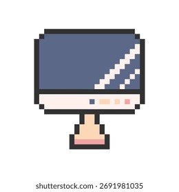 monitor display retro pixel art