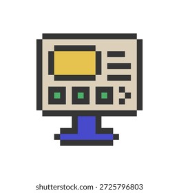 Pantalla de monitor Retro Pixel Art
