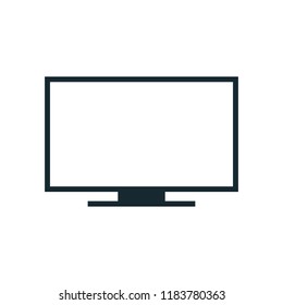 monitor display tv icon vector logo template