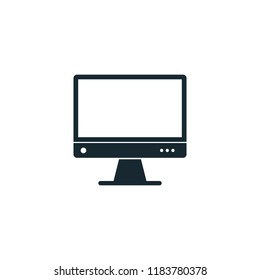 monitor display tv icon vector logo template