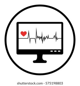 monitor ekg graphic icon