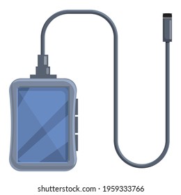 Monitor endoscope icon. Cartoon of Monitor endoscope vector icon for web design isolated on white background