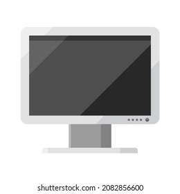 monitor flat clipart vector illustration
