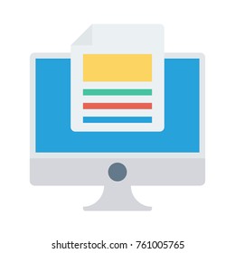 monitor flat icon 