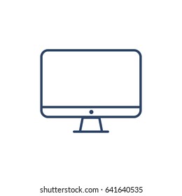 Monitor Flat Vector Icon